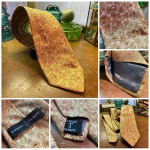 Gold, Robert Talbott, men’s 60 inch suit tie